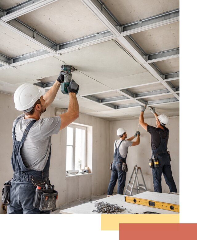 Кессонный потолок из гипсокартона под ключ в Пыть-яхе