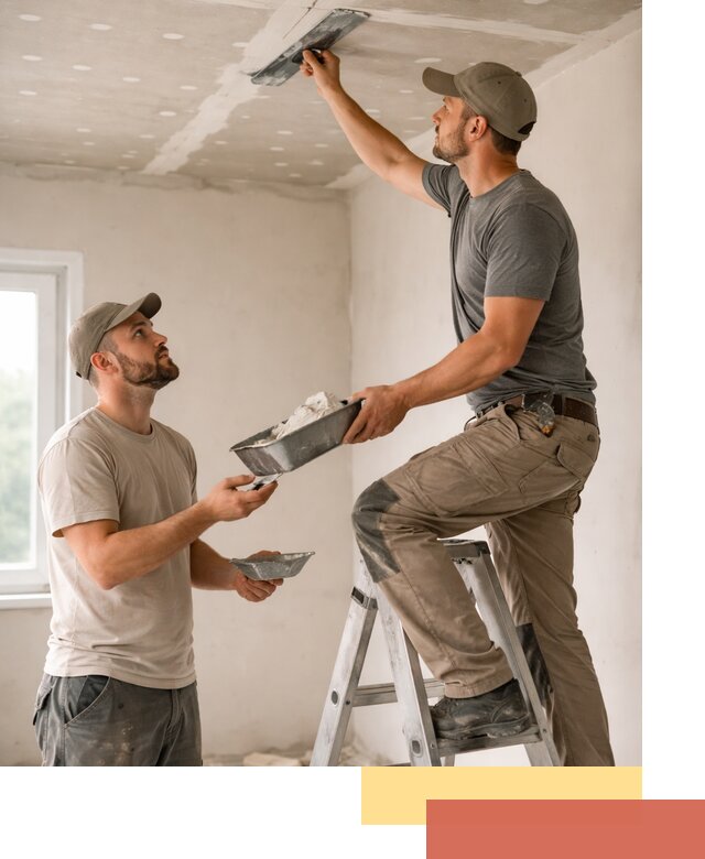 Шпаклевка потолка из гипсокартона в Пыть-яхе качественно и быстро