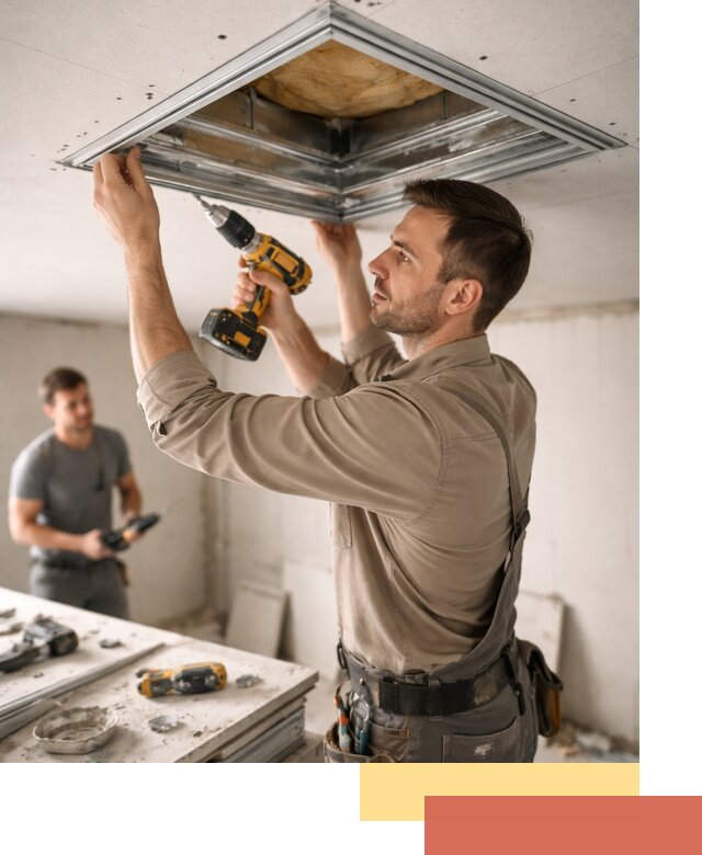 Монтаж люка в потолок из ГКЛ в Пыть-яхе