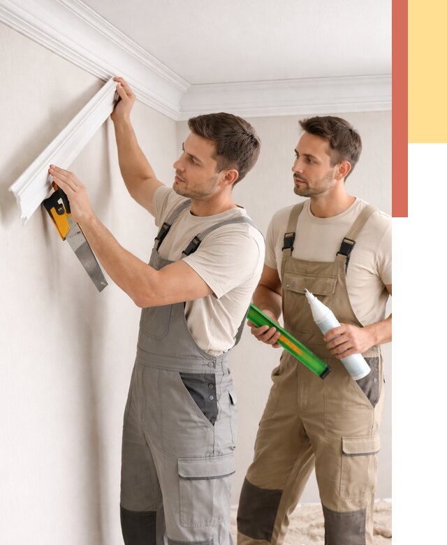 Монтаж потолочного плинтуса в Пыть-яхе от 2340 руб. — быстро и недорого | ОТДЕЛОЧНИК-Пть