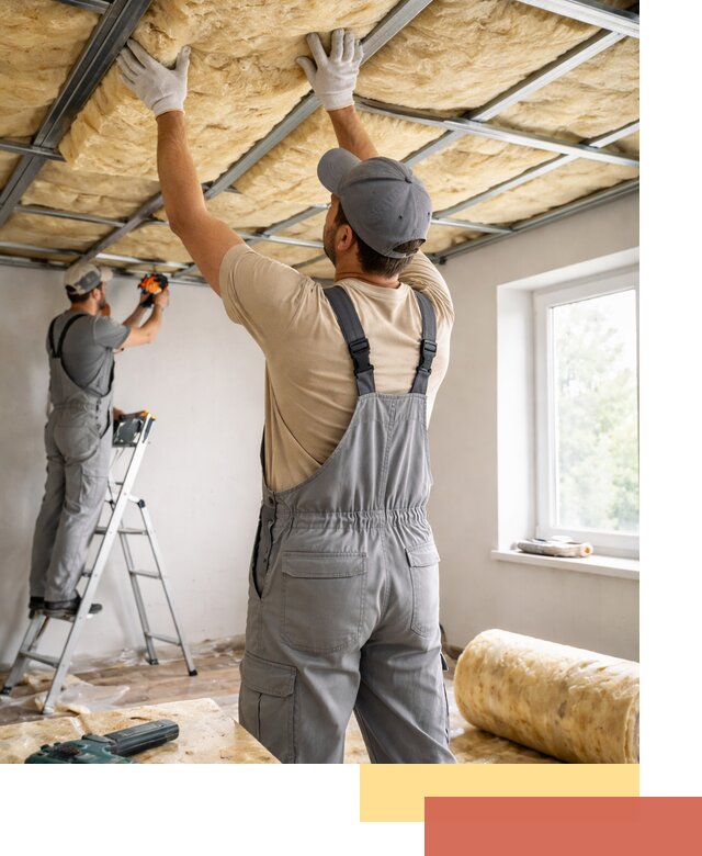 Утепление потолка под ключ в Пыть-яхе качественно и быстро