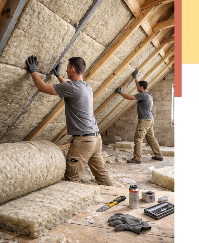 Утепление потолка минватой в Пыть-яхе от 1475 руб. — быстро и недорого | ОТДЕЛОЧНИК-Пть