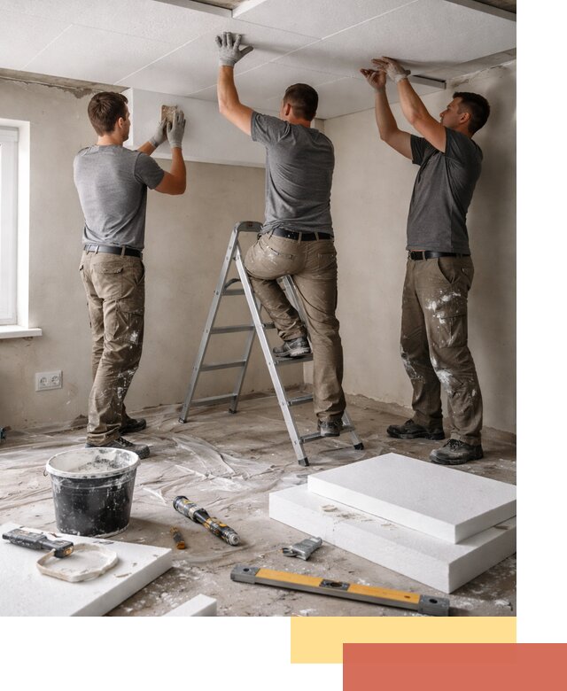 Утепление потолка пенопластом в Пыть-яхе быстро и качественно