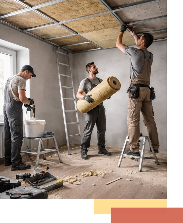 Шумоизоляция потолка в Пыть-яхе: профессиональный монтаж и отделка